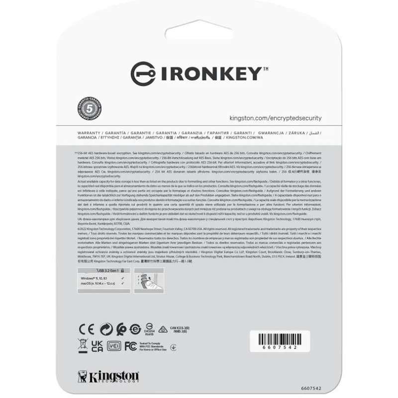 Флэш накопитель Kingston Ironkey Vault Privacy 50 | USB 3.2